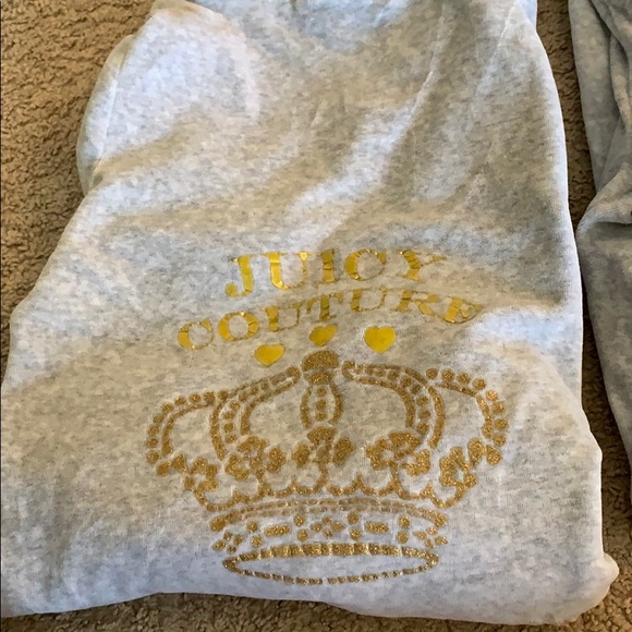 Girls 2 piece Juicy Couture fleece  set size 12 - Picture 2 of 2